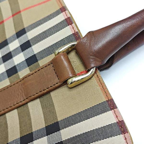 Canvas Top Handle Bag Brown