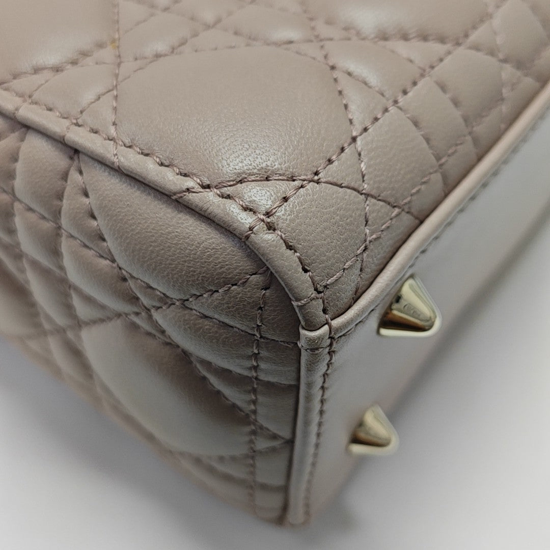 Lady Dior Small Cannage Lambskin Pink