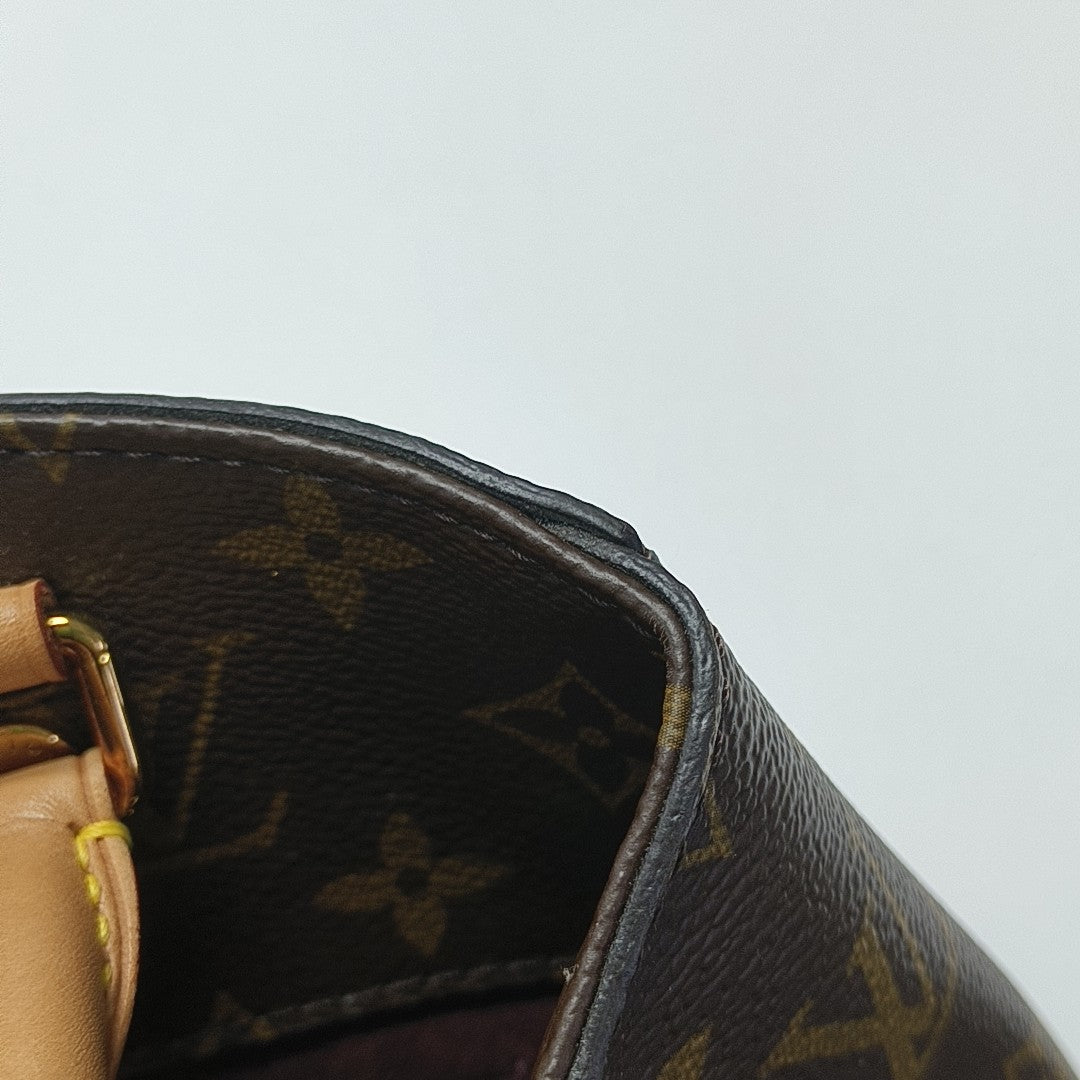 MONTAIGNE Monogram Coated Canvas Brown