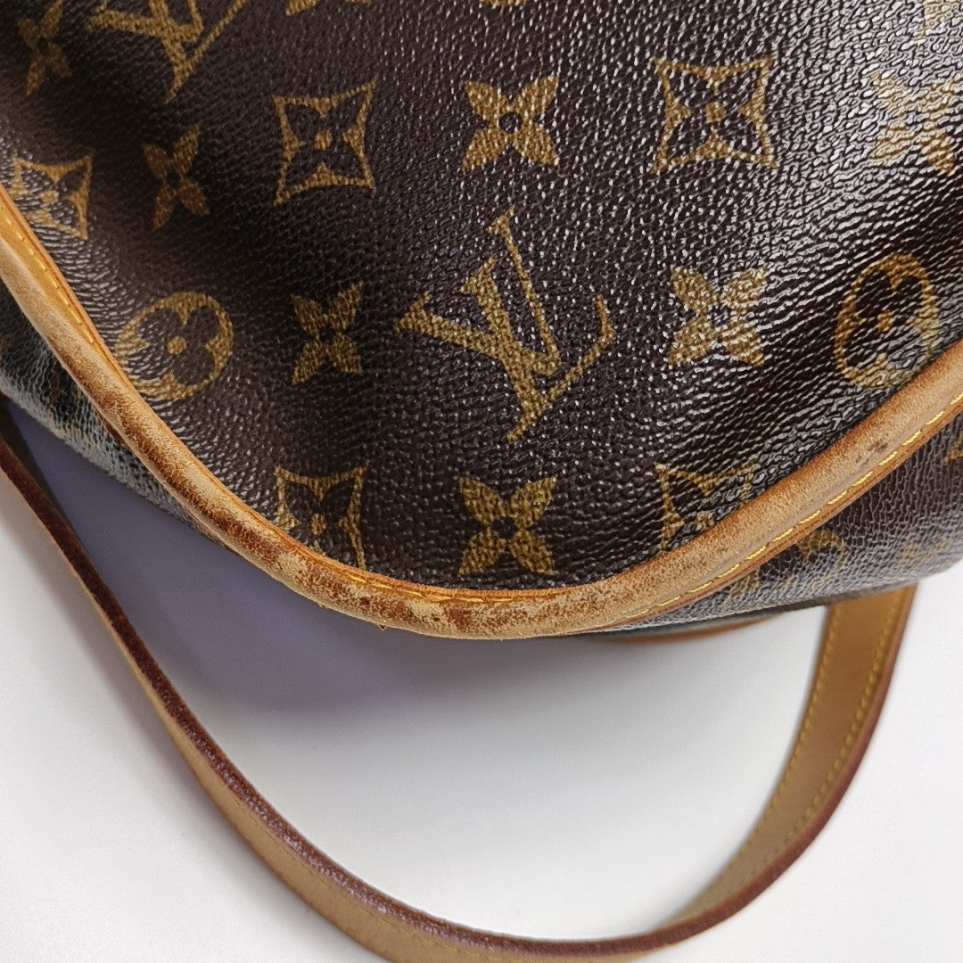 MENILMONTANT MM Monogram Coated Canvas Brown