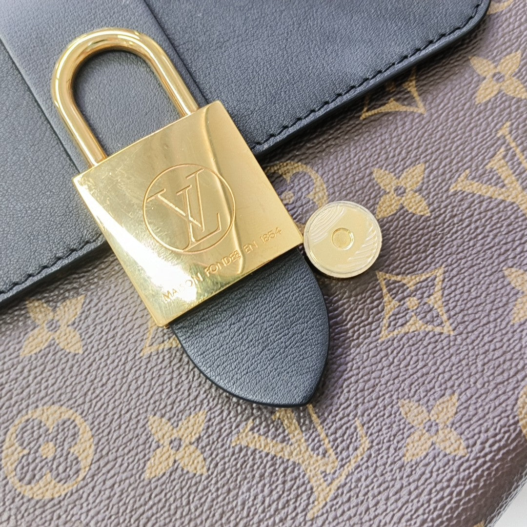 LOCKY BB Monogram Coated Canvas Brown