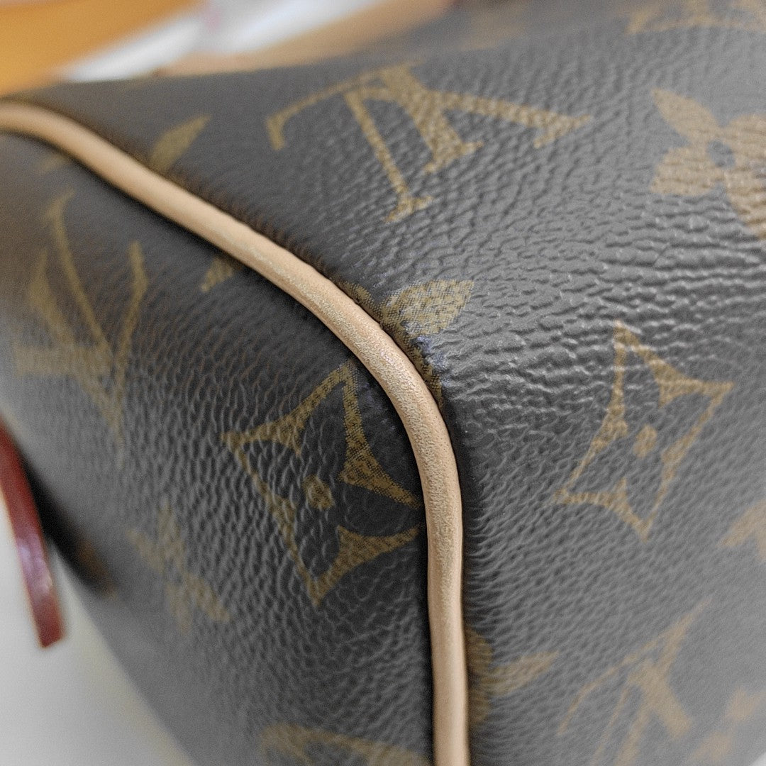 SPEEDY 20 Monogram Coated Canvas Brown