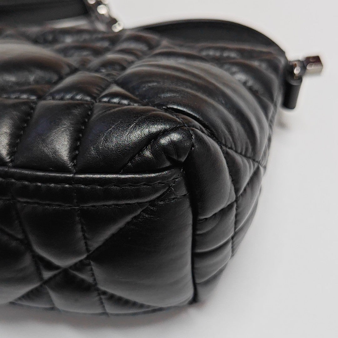 Diortravel Nomad Pequeño Cannage Piel de Becerro Negra