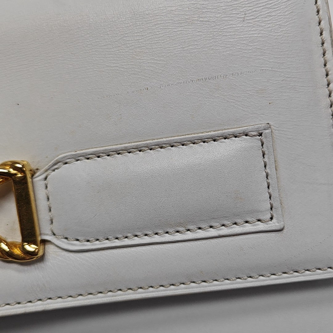 Calfskin Shoulder Bag White