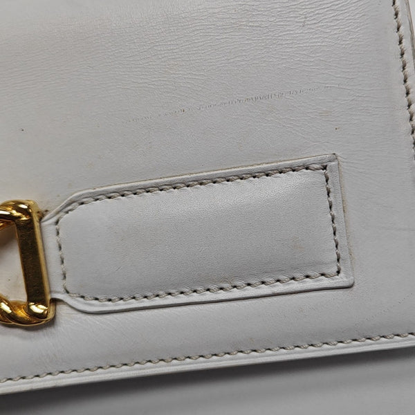 Calfskin Shoulder Bag White