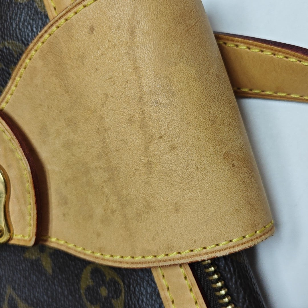 STRESA Monogram Coated Canvas Brown