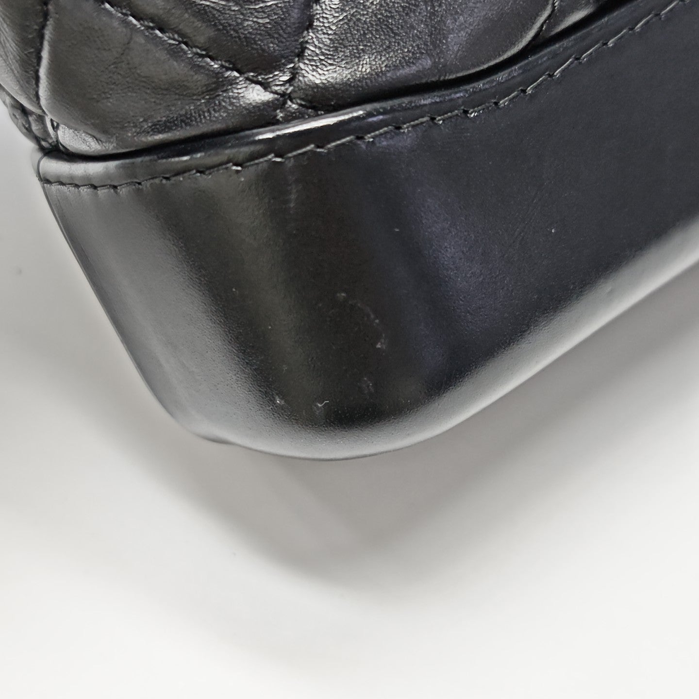 GABRIELLE Small Quilted Calfskin Black