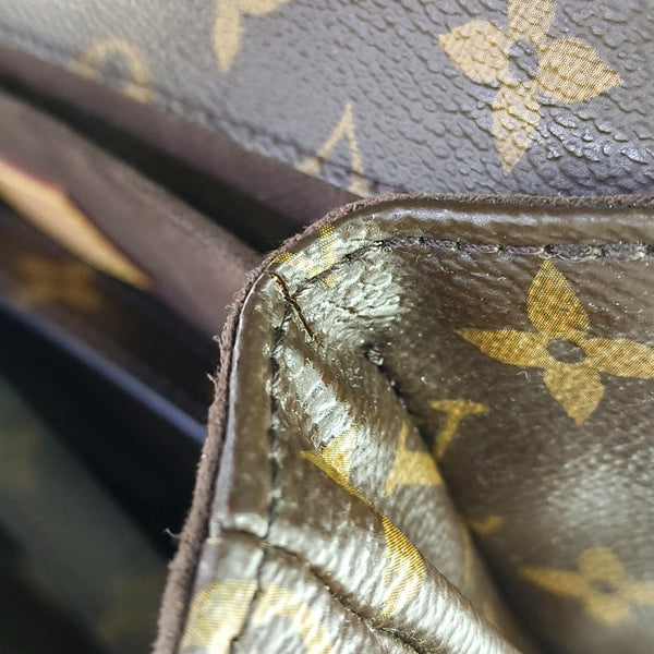 MÉTIS MM Monogram Coated Canvas Brown