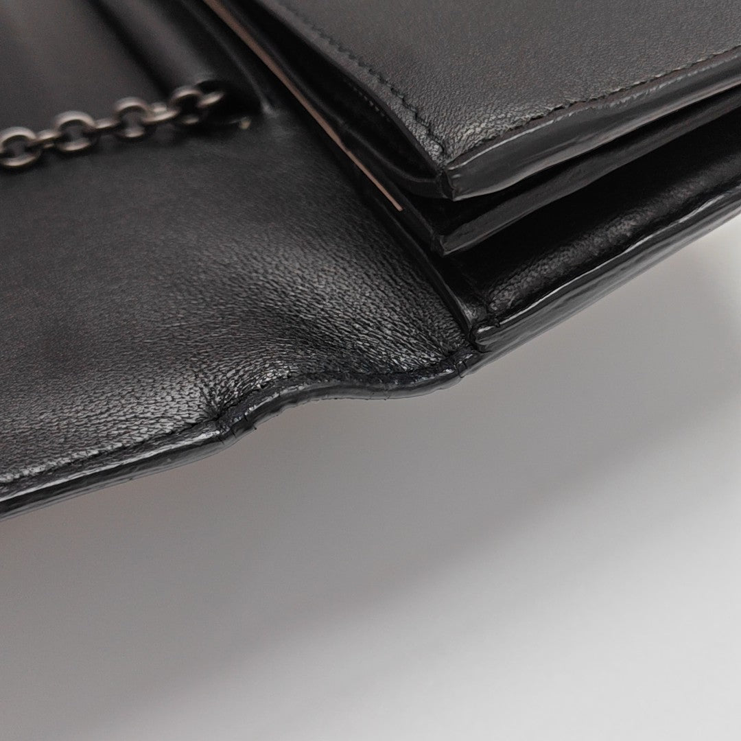Lambskin Shoulder Bag Black