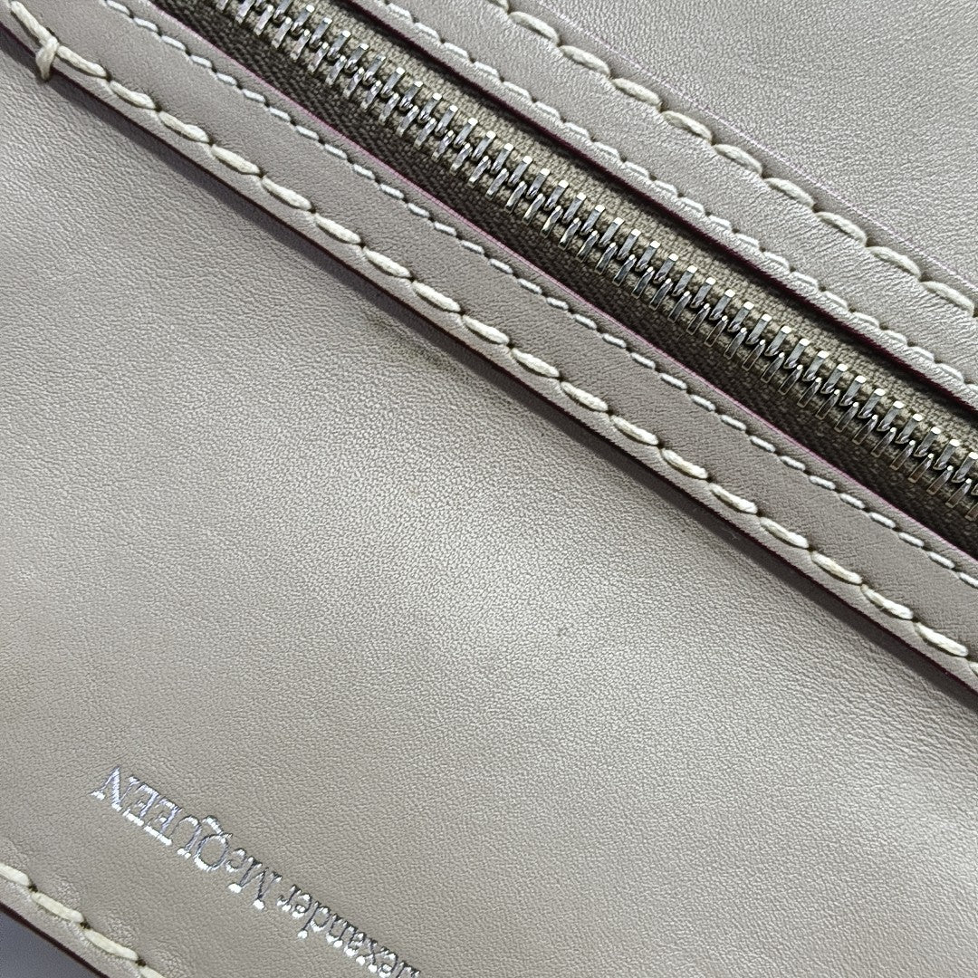 Calfskin Shoulder Bag Gray