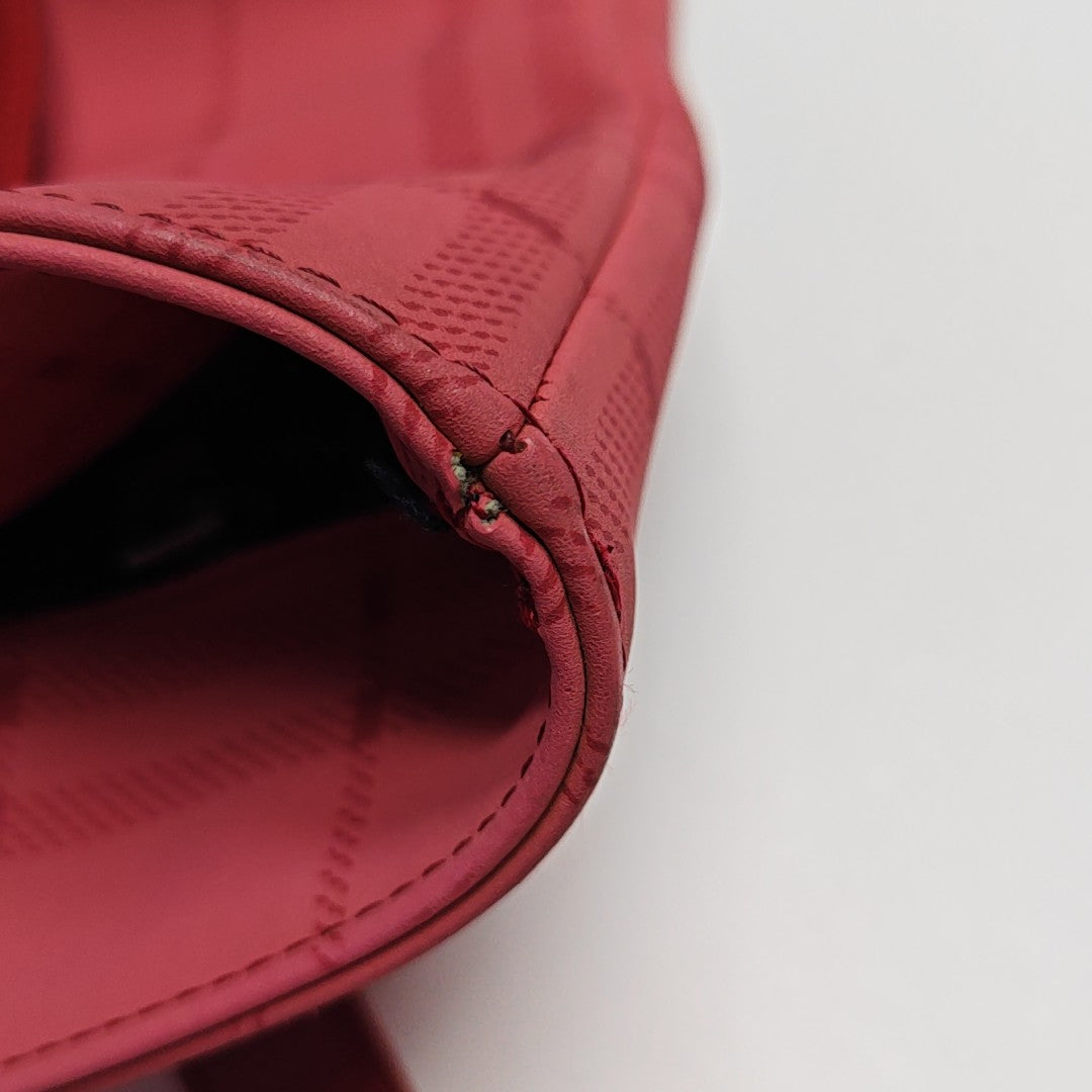 Special Material Shoulder Bag Red