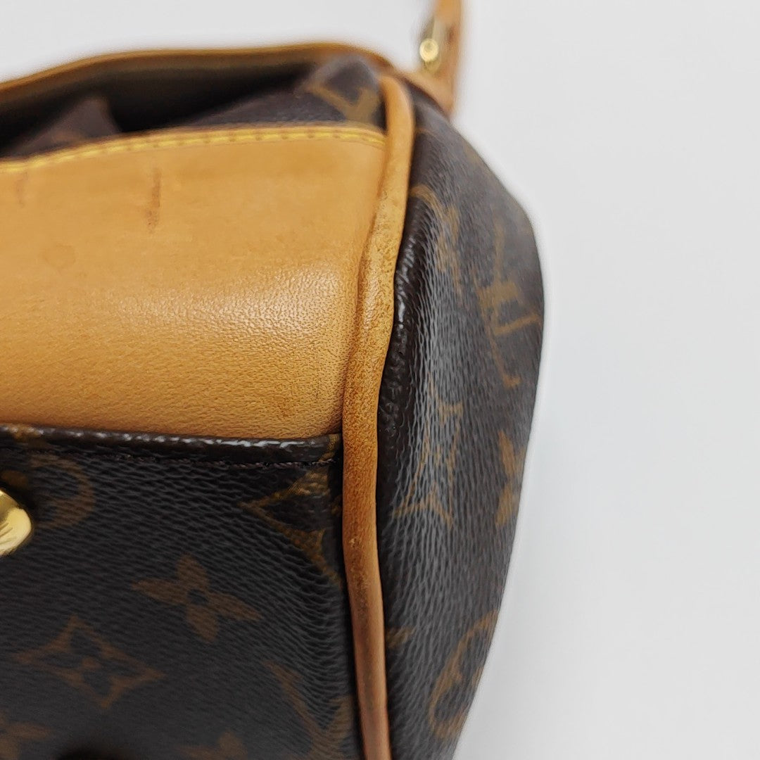 BEVERLY MM Monogram Coated Canvas Brown