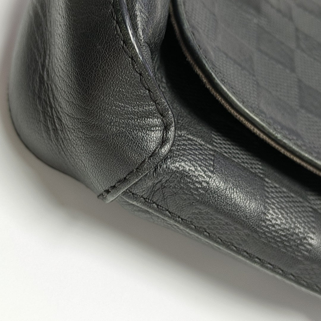 DISTRICT PM Damier Graphite Calfskin Black
