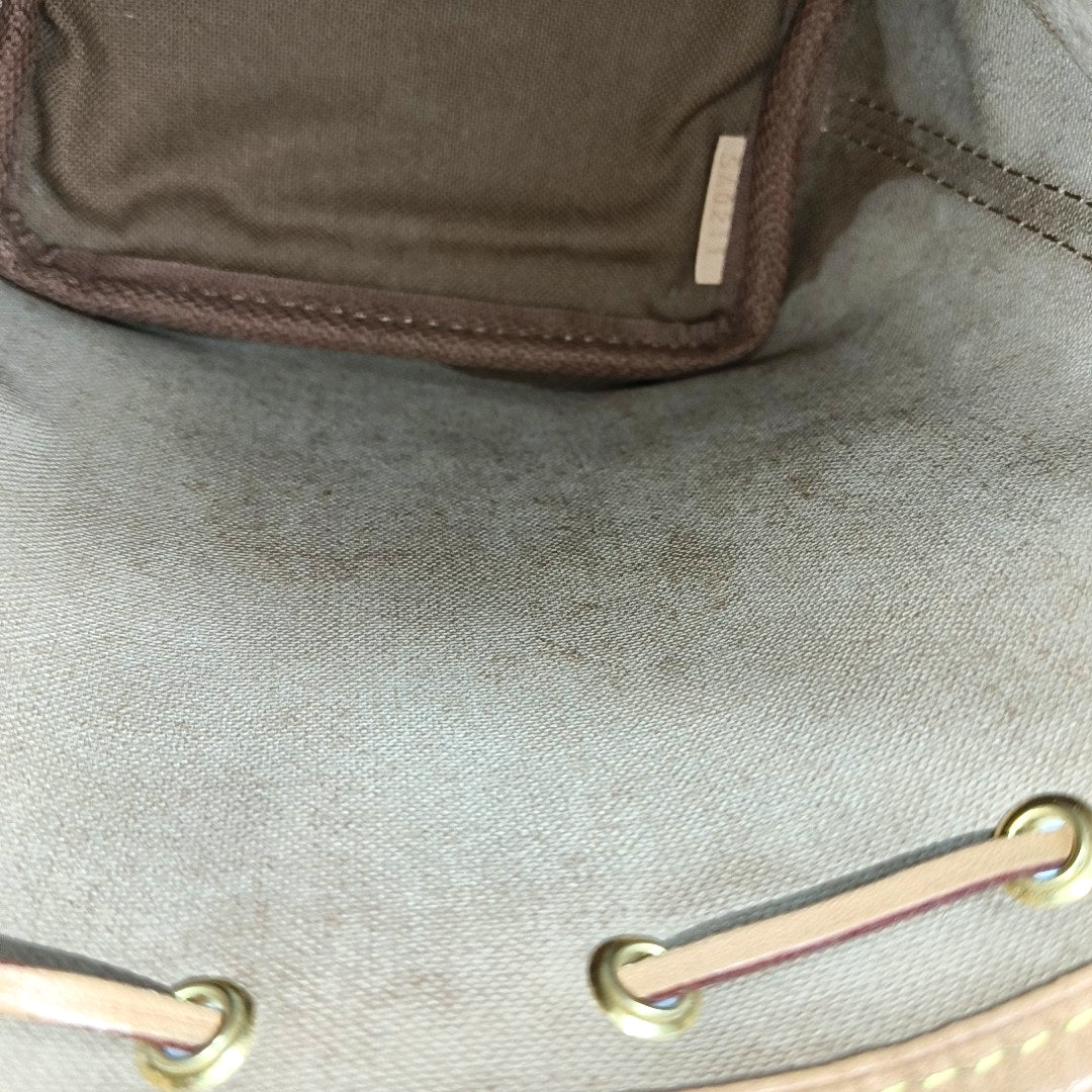NÉONOÉ Nano Monogram Coated Canvas Brown
