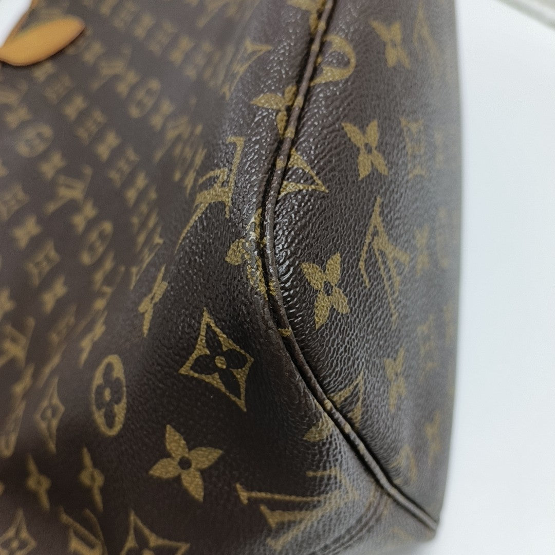 NEVERFULL MM Monogram Coated Canvas Brown