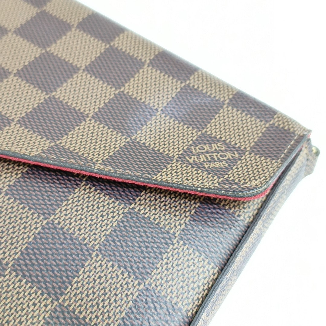 FÉLICIE Damier Ebene Coated Canvas Brown