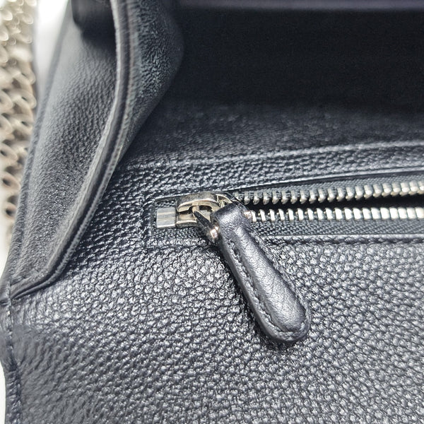 Diorama Medium Cannage Calfskin Black