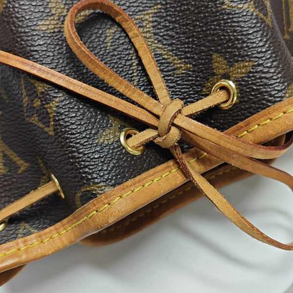 NÉONOÉ Nano Monogram Coated Canvas Brown