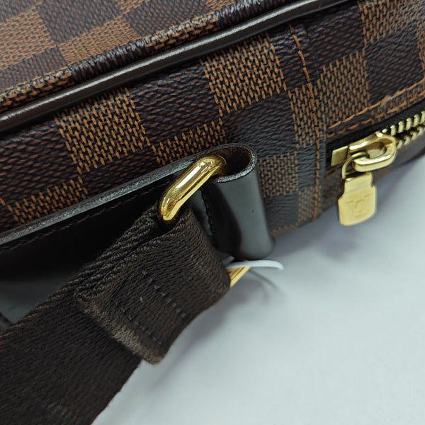 SHELTON MM Damier Ebene Coated Canvas Brown