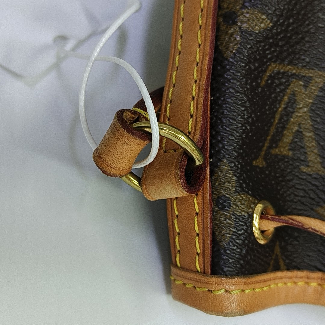NÉONOÉ Nano Monogram Coated Canvas Brown