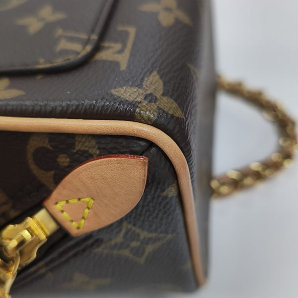 JUST IN CASE Monogram Coated Canvas Brown