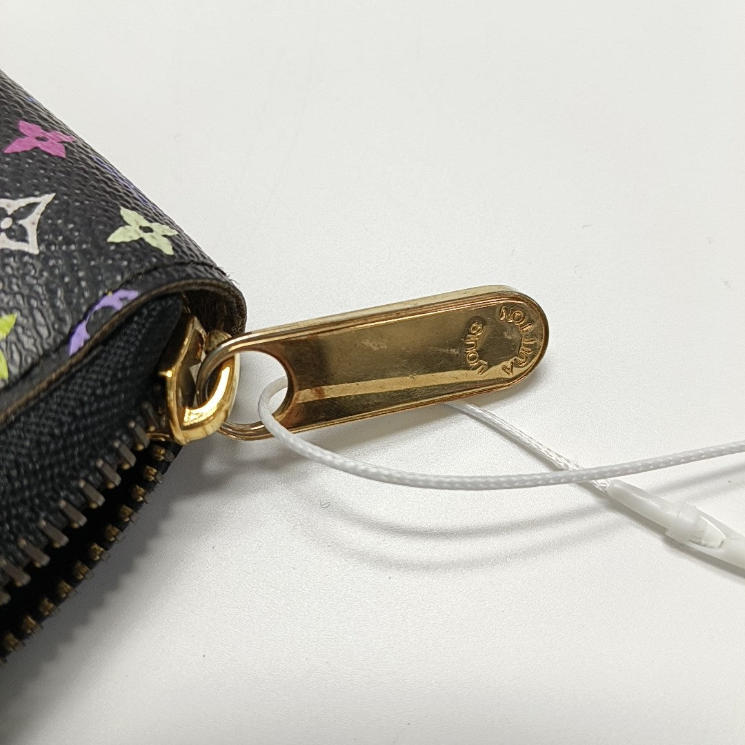 LV × TM ZIPPY Monogram Coated Canvas Black Wallet