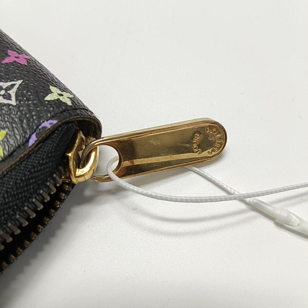 LV × TM ZIPPY Monogram Coated Canvas Black Wallet
