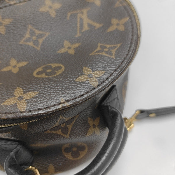 PALM SPRINGS Mini Monogram Coated Canvas Brown