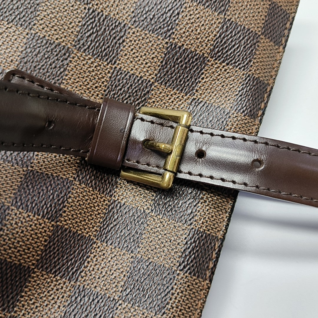 CHELSEA Damier Ebene Coated Canvas Brown