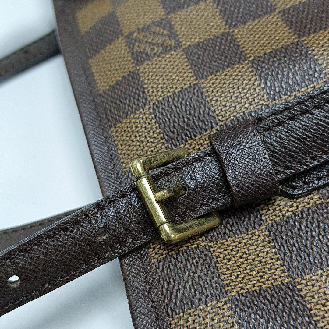 BUCKET PM Damier Ebene Coated Canvas Brown