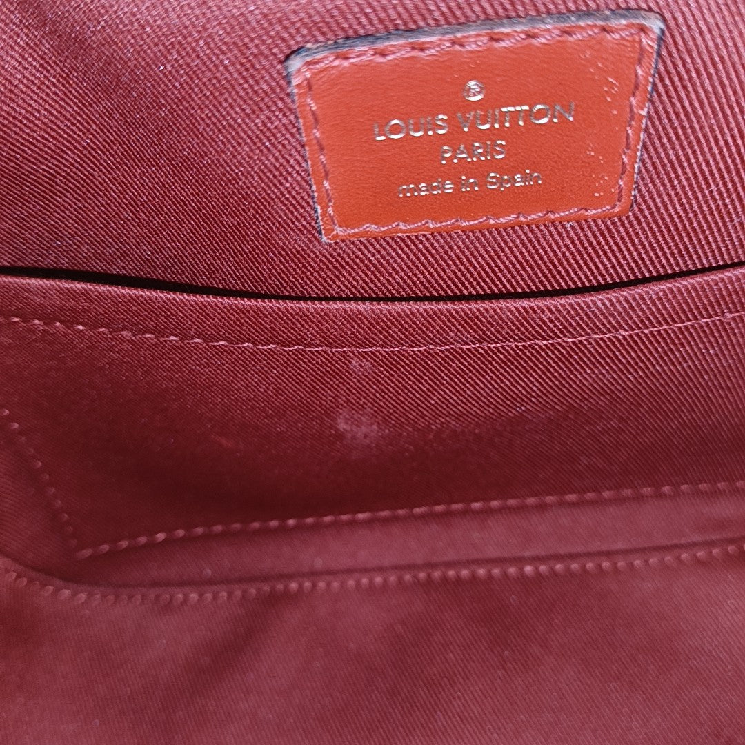 SAINTONGE Monogram Coated Canvas Brown