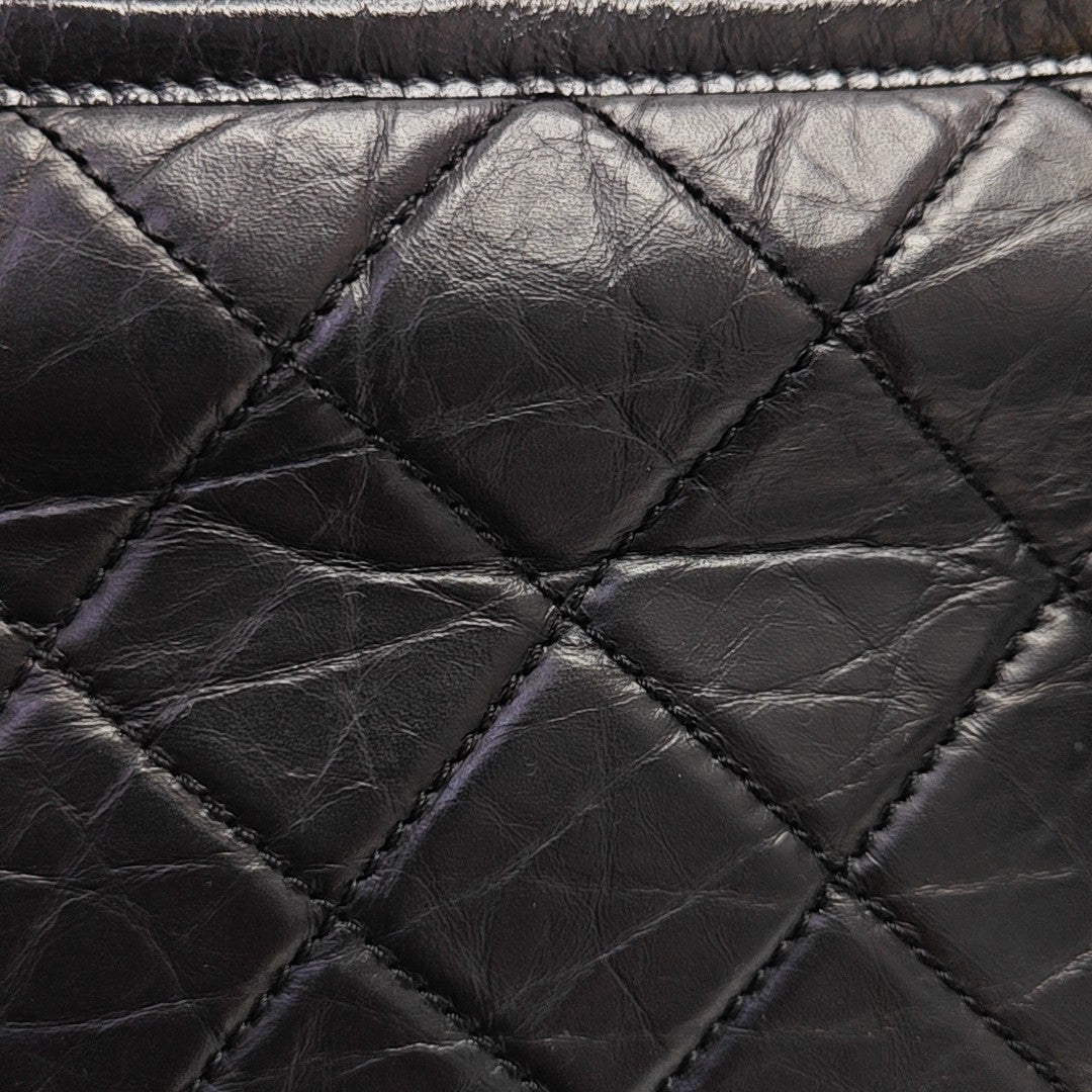 GABRIELLE Small Quilted Calfskin Black