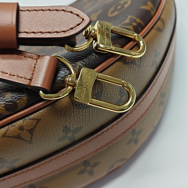 LOOP HOBO Monogram Coated Canvas Brown