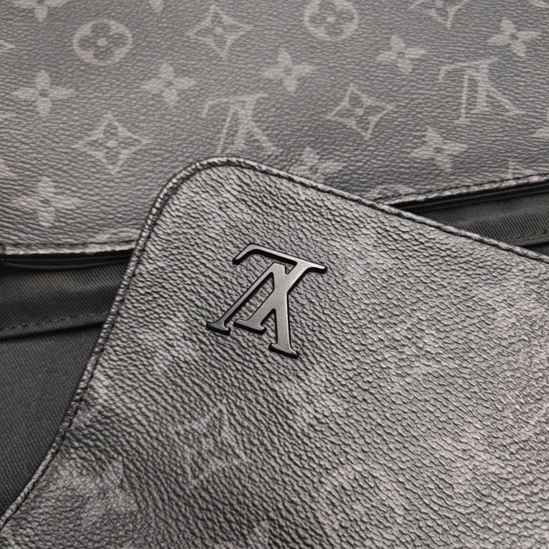 DISTRICT MM Monogram Coated Canvas Black