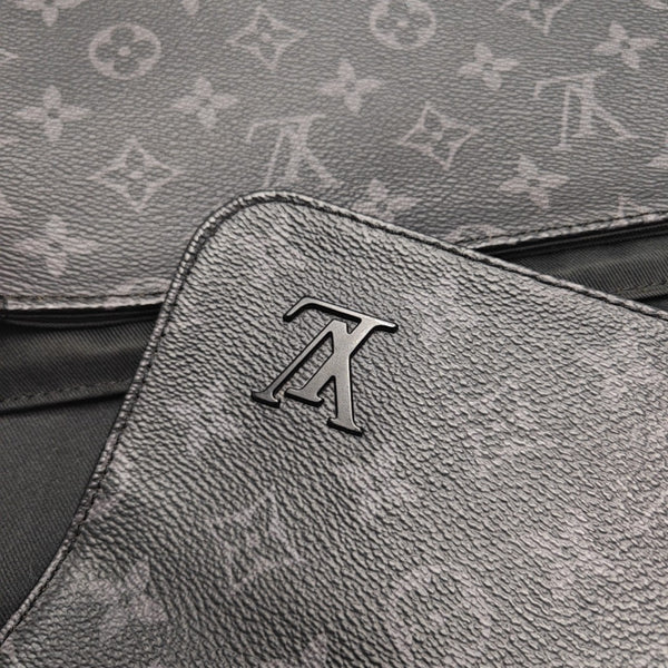 DISTRICT MM Monogram Coated Canvas Black