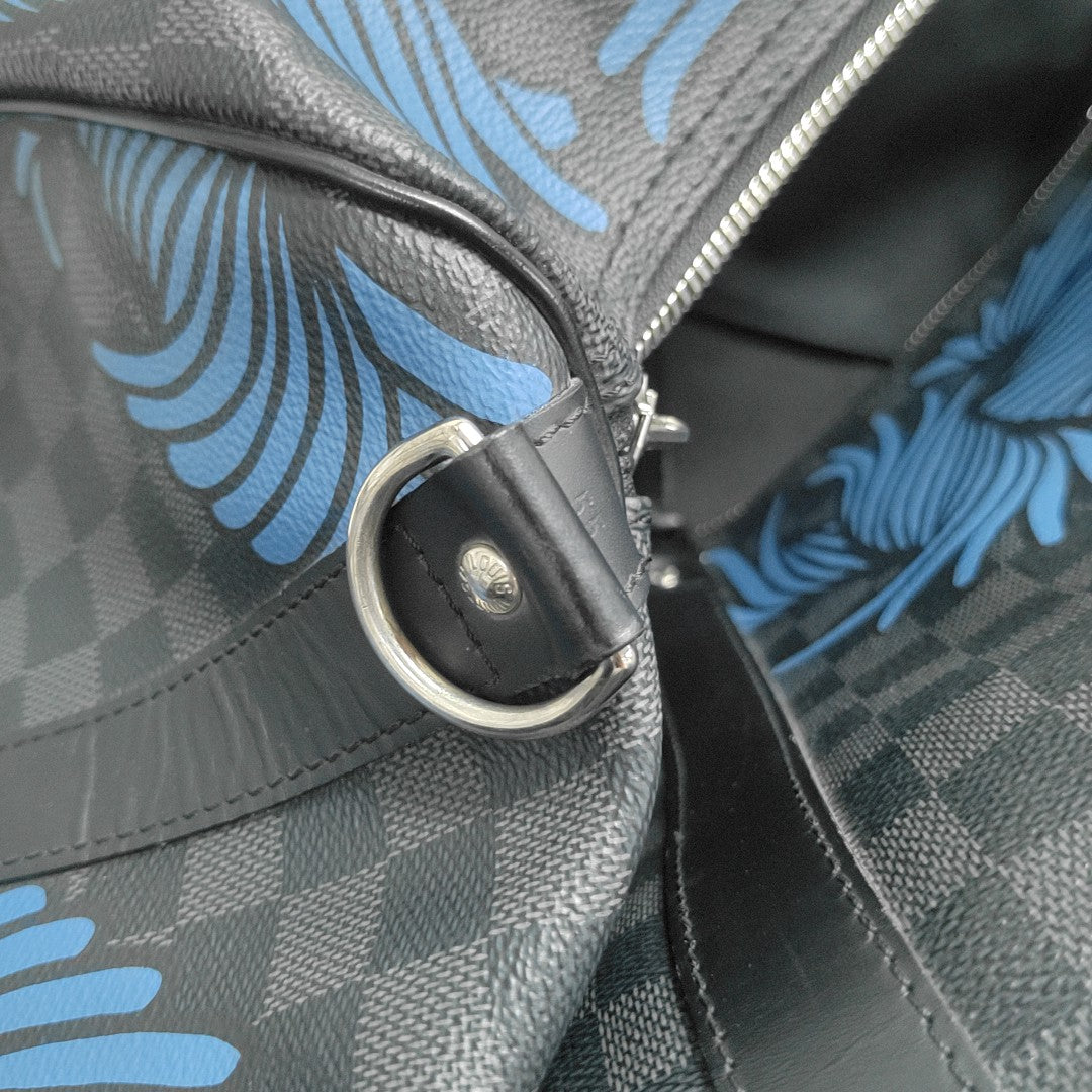 Damier Graphite Coated Canvas Top Handle Bag 55 Black