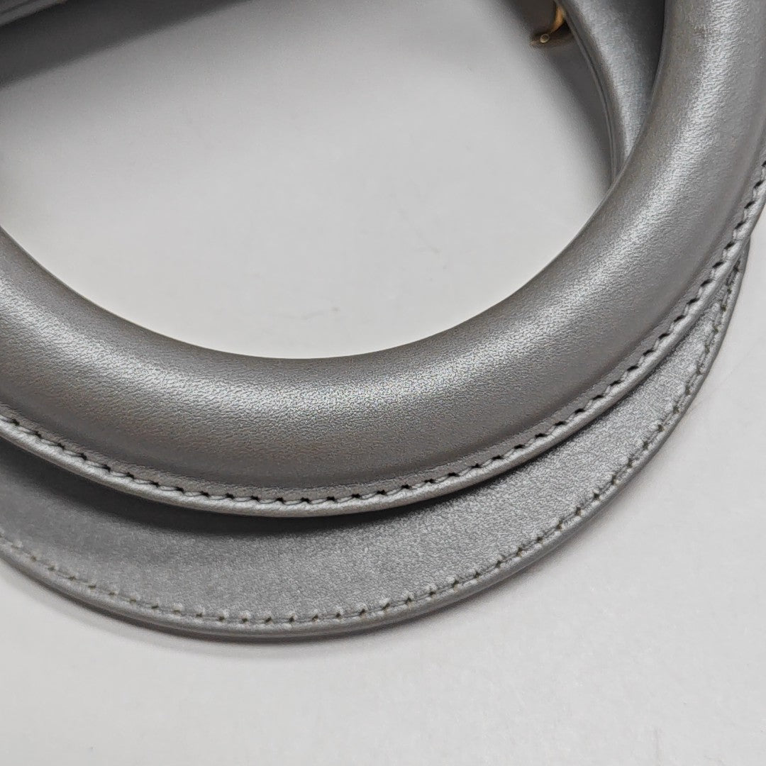 Lady Dior Medium Quilted Lambskin Gray