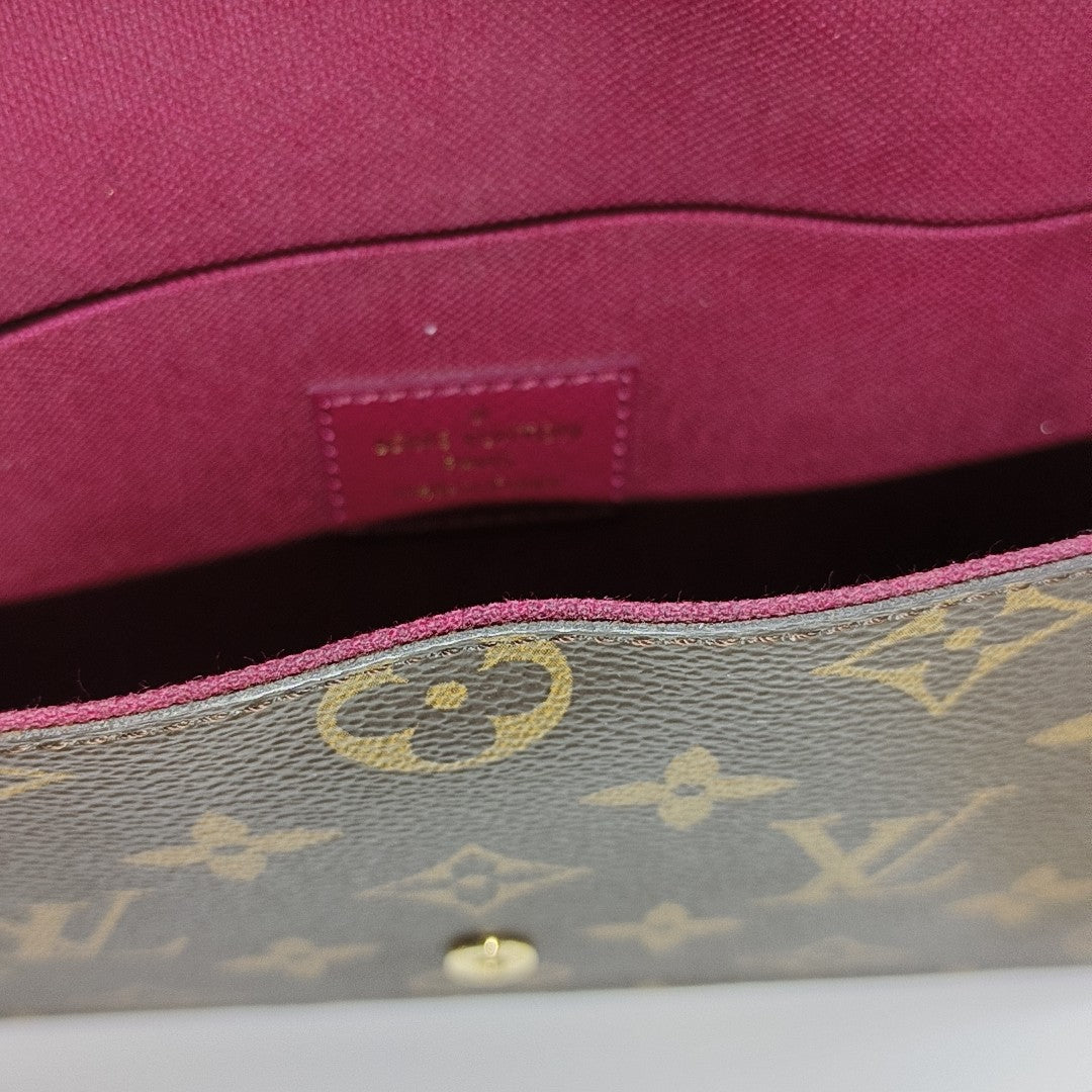 FÉLICIE Monogram Coated Canvas Brown