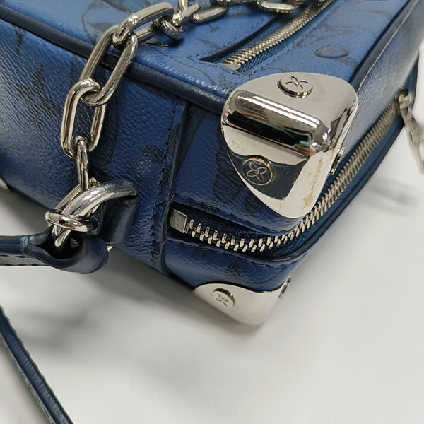 SOFT TRUNK Mini Monogram Coated Canvas Blue
