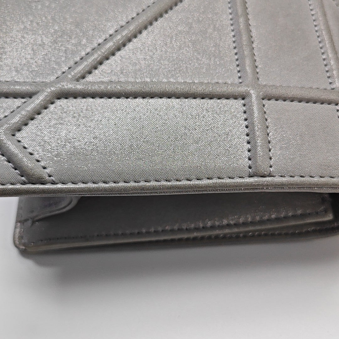 Diorama Small Cannage Calfskin Silver