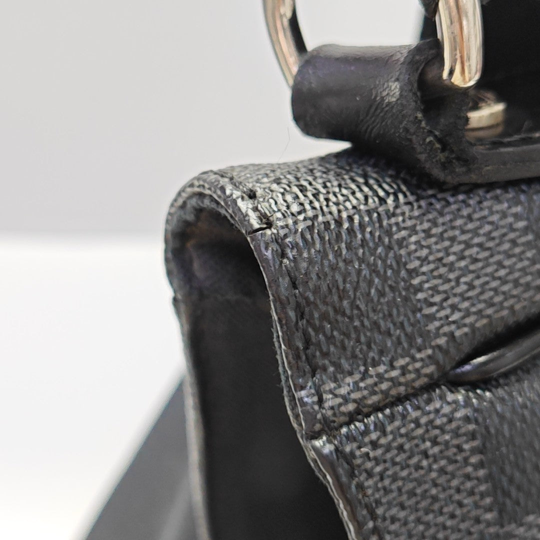 DANIEL Damier Graphite Coated Canvas Gray