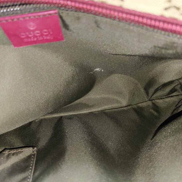 Monogram Canvas Crossbody Bag Beige