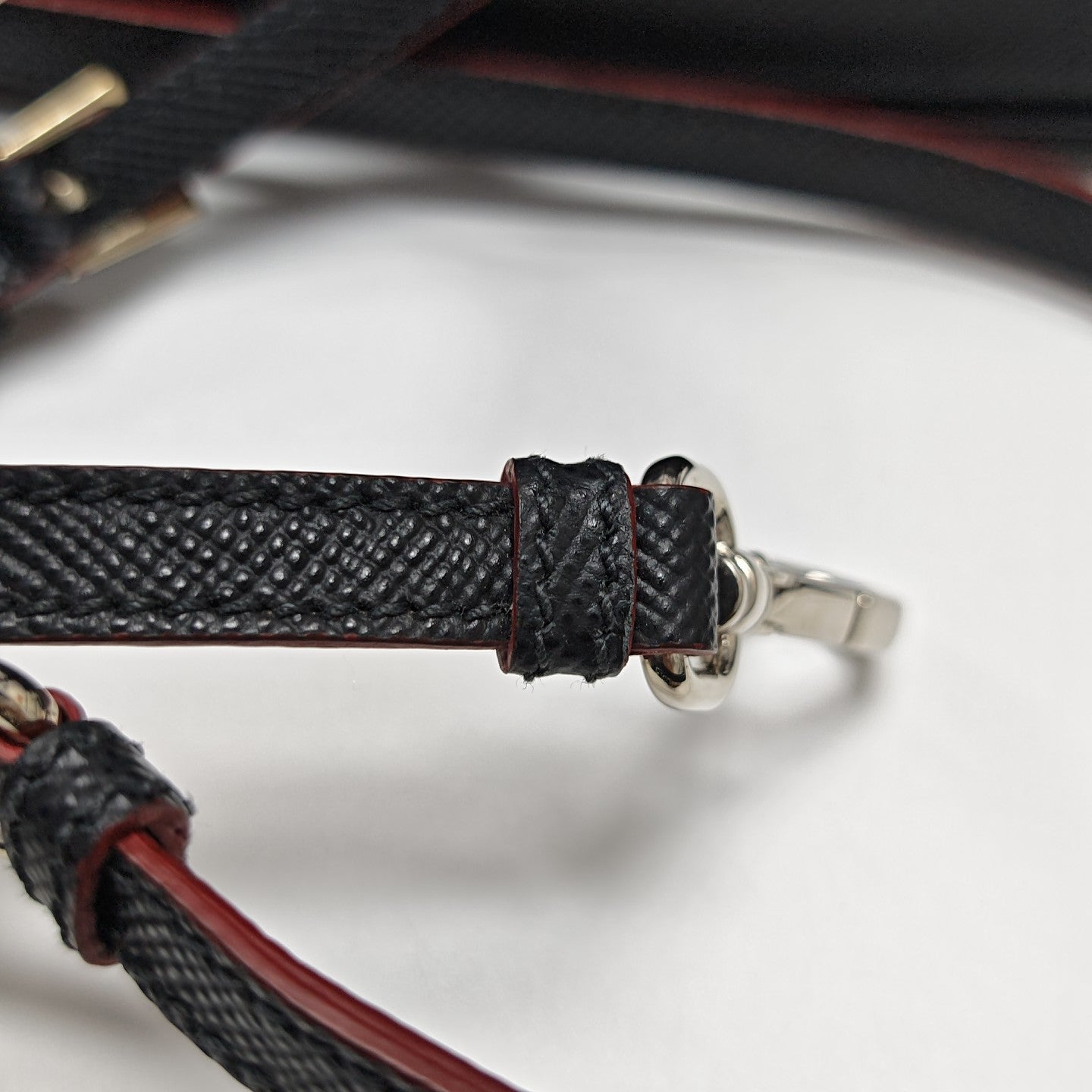 Denim Small Saffiano Calfskin Black