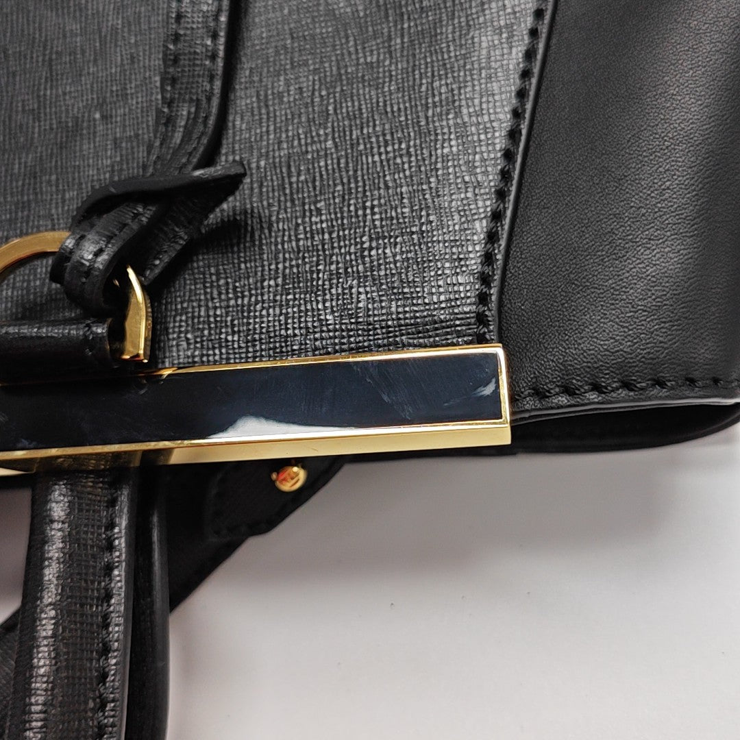 2 Jours Medium Calfskin Black
