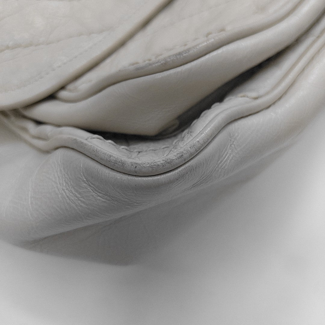 NIKI Medium Chevron Calfskin Gray