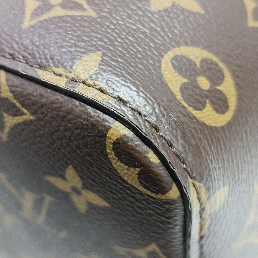 NÉONOÉ MM Monogram Coated Canvas Brown