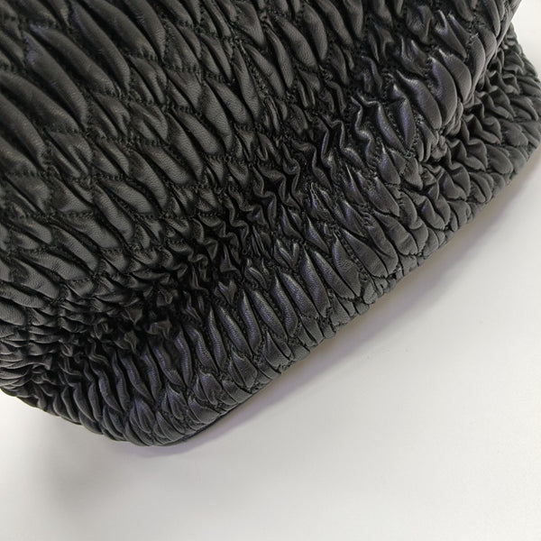 Avenue Quilted Lambskin Black