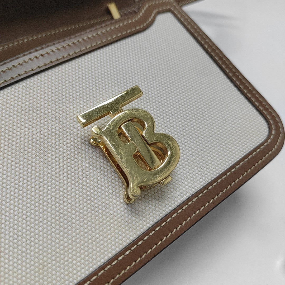 TB Mini Canvas Beige