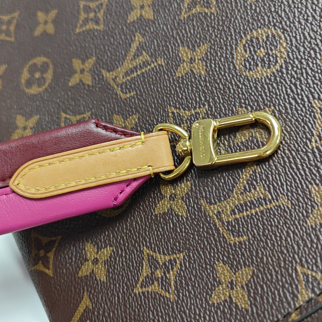 CLUNY BB Monogram Coated Canvas Brown