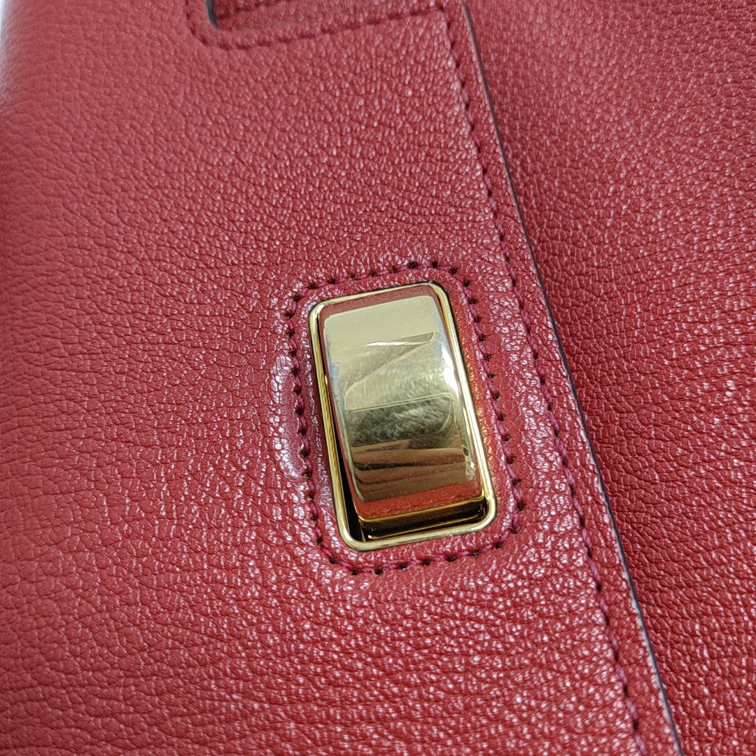 Calfskin Shoulder Bag Red